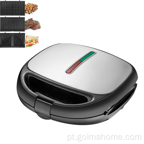 Venda quente Preenchimento Profundo Sandwich Maker Non-Stick / Cerâmica Revestimento Sanduíche Prensa Pão Torradeira Waffle Big Plate Maker Sanduíche Fabricante